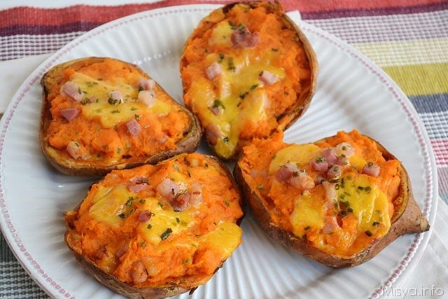 Patate dolci ripiene