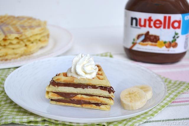 Waffle alla nutella