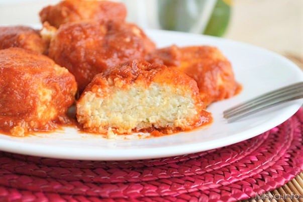 Polpette di ricotta al sugo bimby
