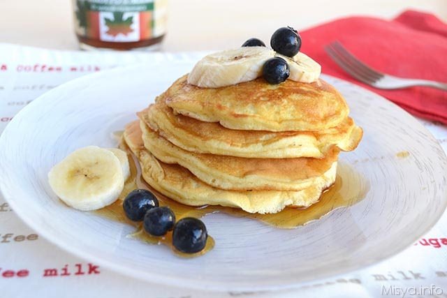 Pancakes allo sciroppo d’acero