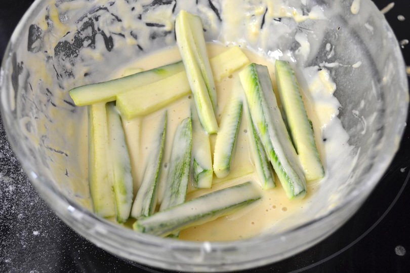 2 zucchine nella pastella
