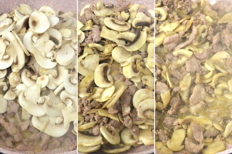 2 aggiungere funghi