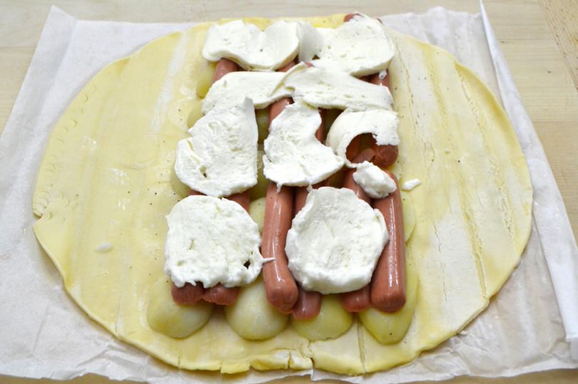 3 aggiungere mozzarella