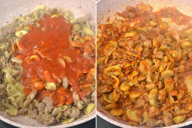 3 aggiungere pomodoro