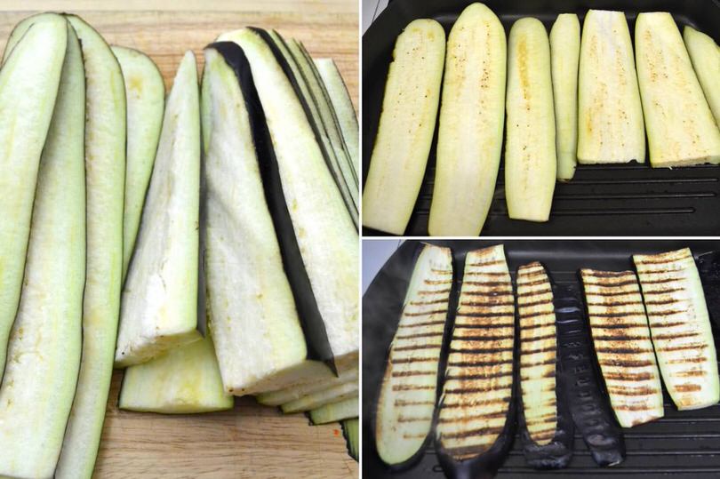 melanzane sulla piastra