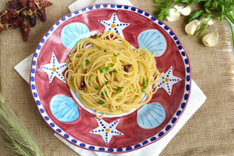 Spaghetti aglio olio e peperoncino