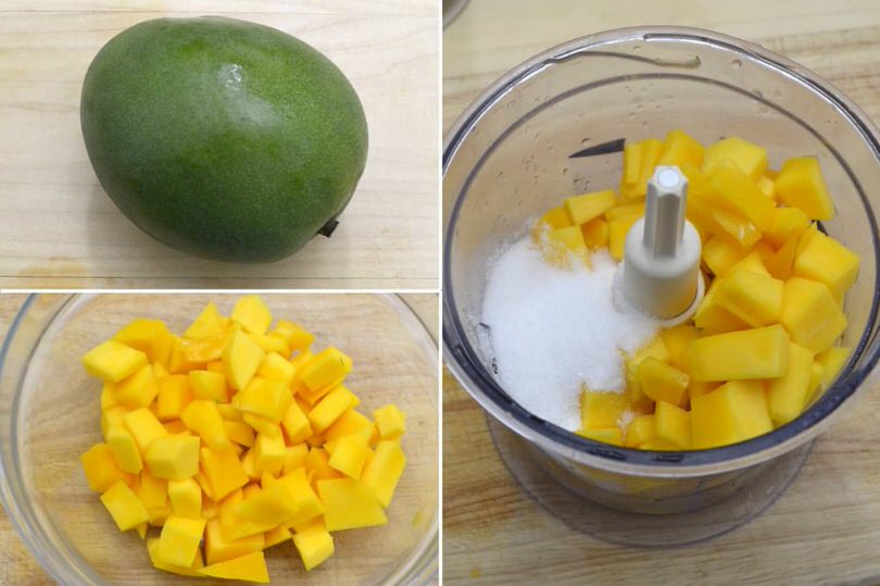1 tagliare il mango