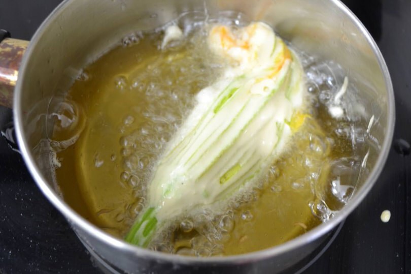 3 friggere fiori di zucca