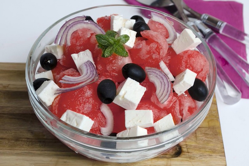 Insalata di anguria e feta