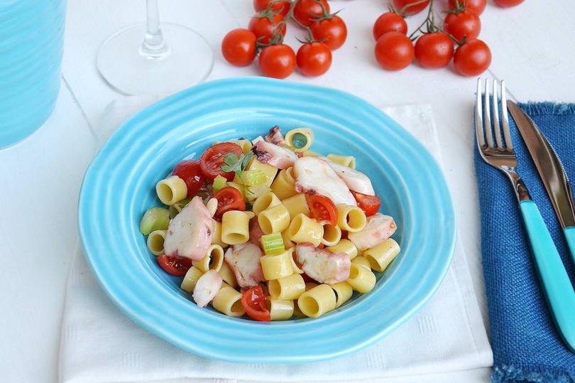 Insalata di pasta con polpo