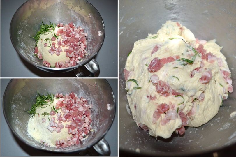 aggiungere pancetta e rosmarino
