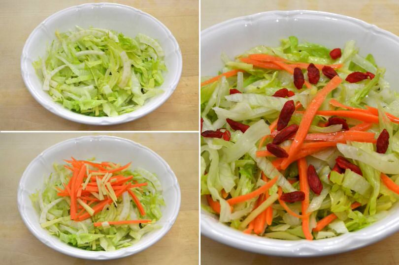 comporre insalata