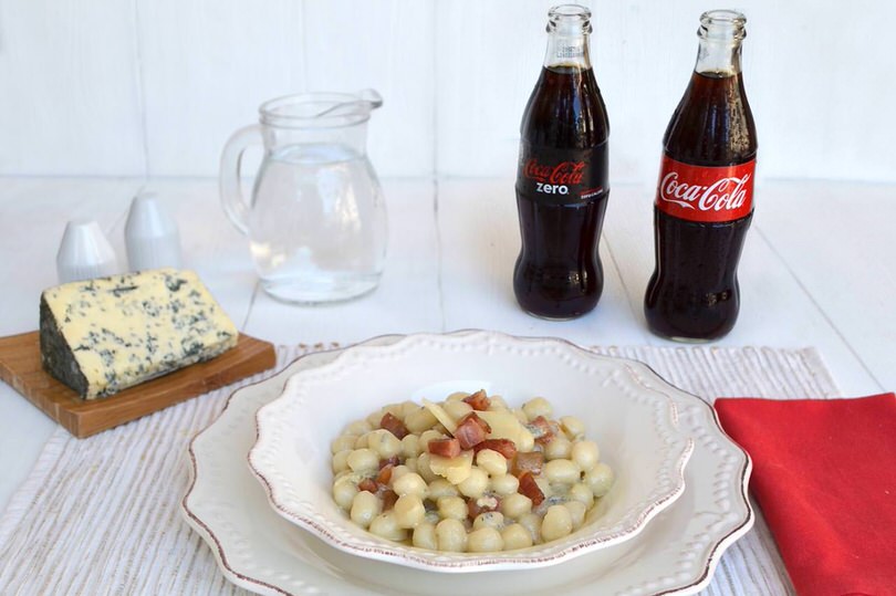 Gnocchetti al gorgonzola e guanciale
