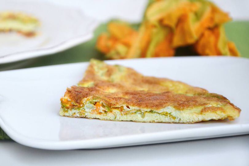 Frittata ai fiori di zucca