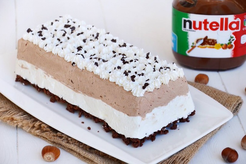 Torta gelato alla nutella