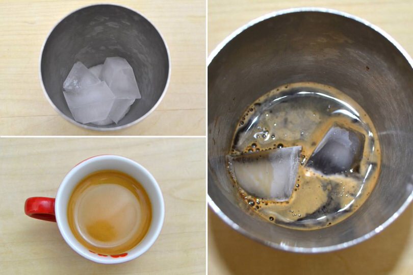 ghiaccio e caffe