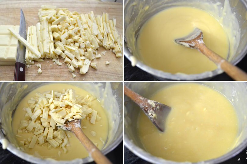 3 aggiungere cioccolato bianco