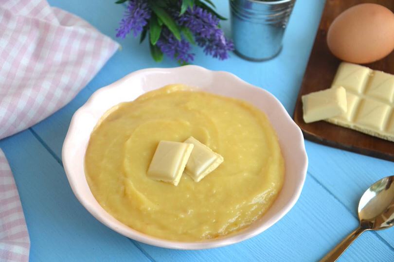 Crema pasticcera al cioccolato bianco