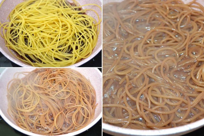 3 spaghetti in padella
