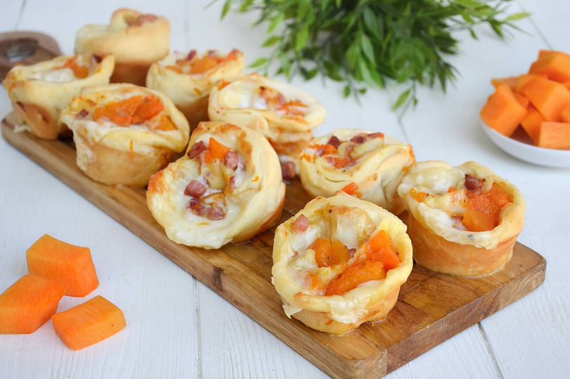 Rose di pizza alla zucca
