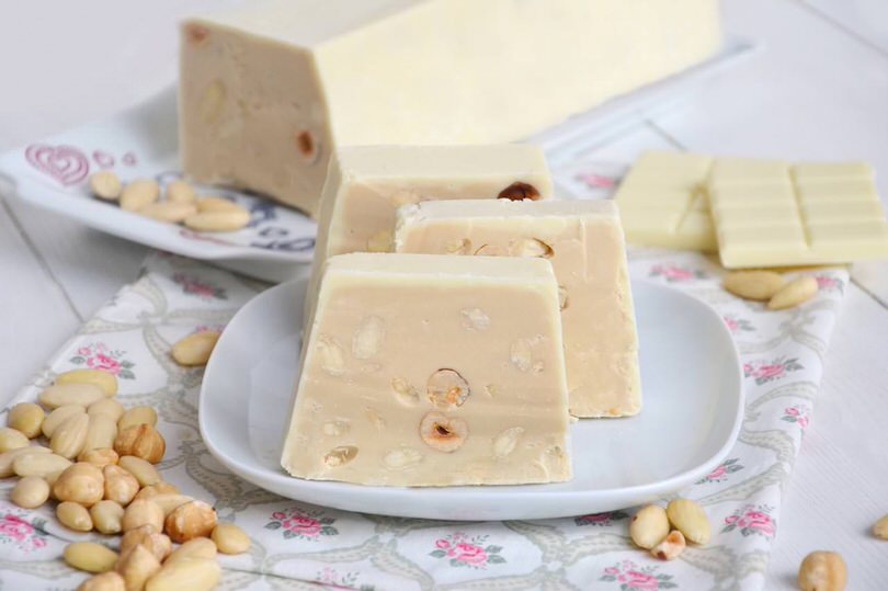 Torrone al cioccolato bianco