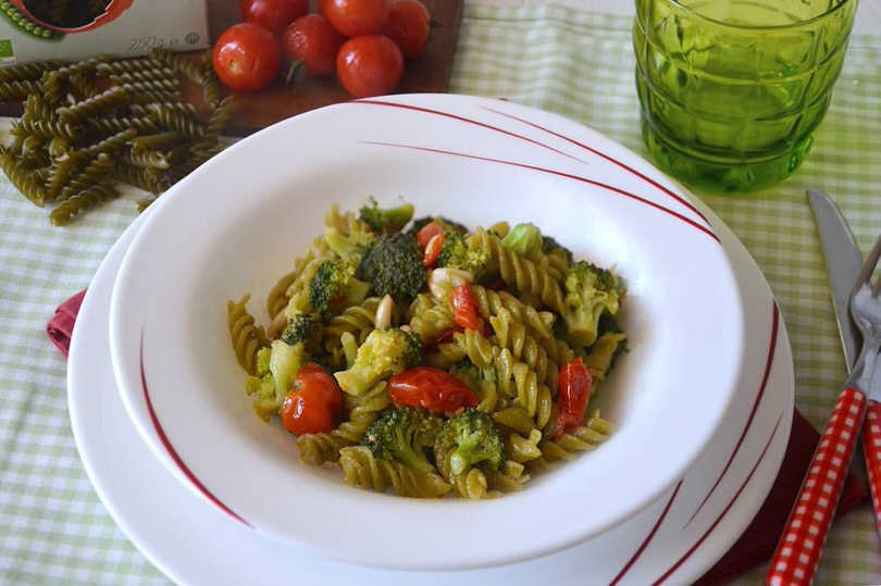 Pasta di piselli ai broccoli