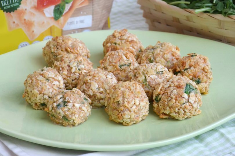 Polpette di pollo e rucola