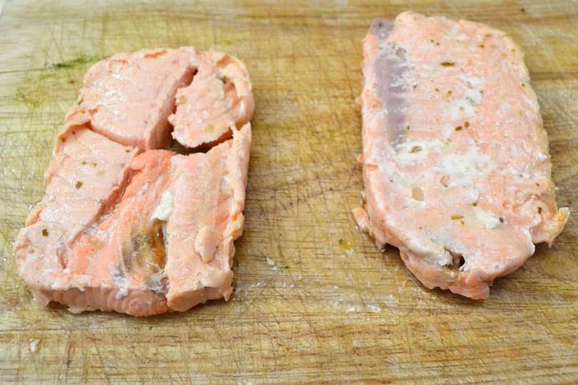 0 salmone sott olio