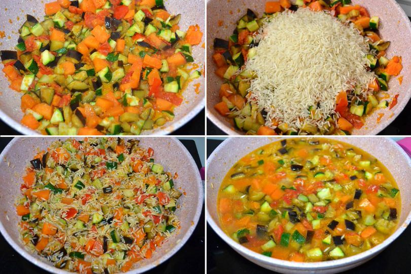 2 cuocere verdure con riso