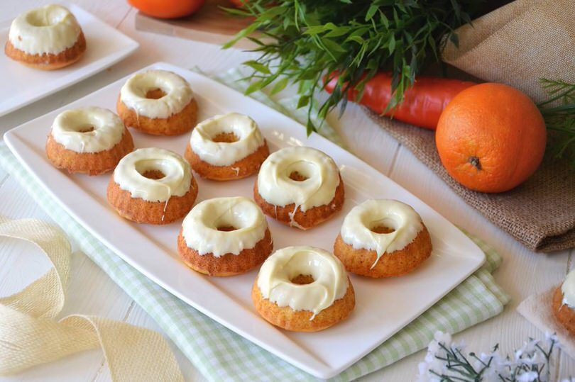 Ciambelline di carote e arancia