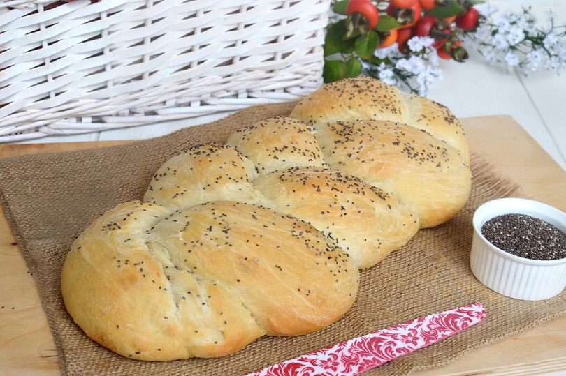 Treccia di pane all'olio