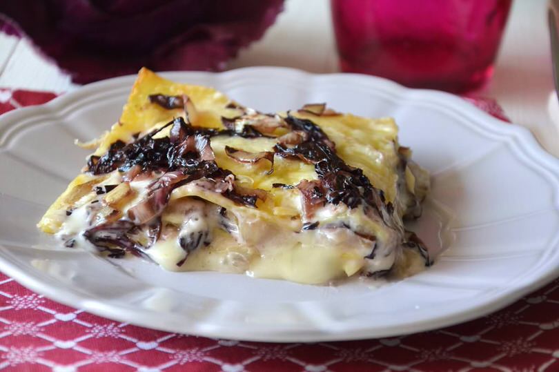 lasagna radicchio taleggio