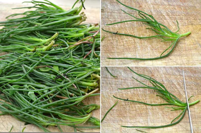 1 tagliare estremita agretti