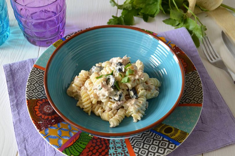 Pasta con philadelphia e tonno
