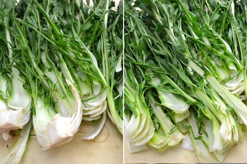 2 tagliare puntarelle