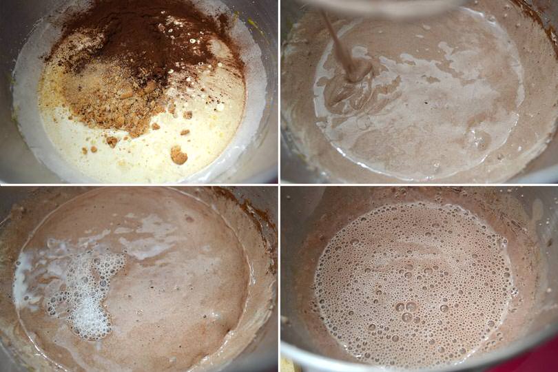 3 aggiungere amaretti cacao