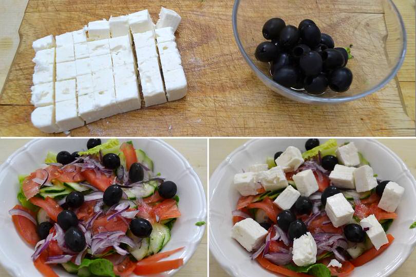 3 aggiungere feta