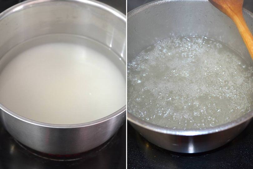 4 acqua e zucchero