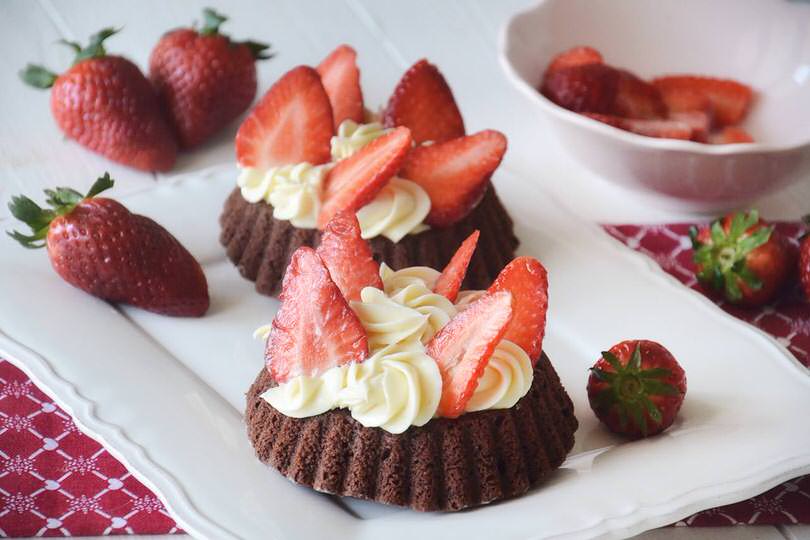 Crostatine morbide al cacao