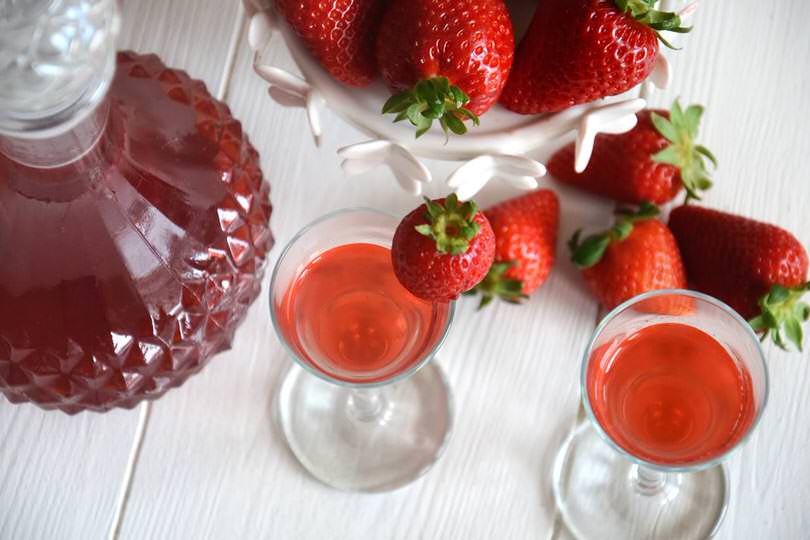 liquore alle fragole