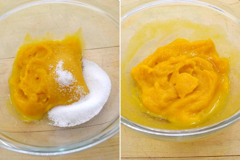 1 mango e zucchero