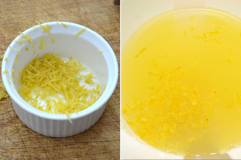 3 aggiungere buccia di limone