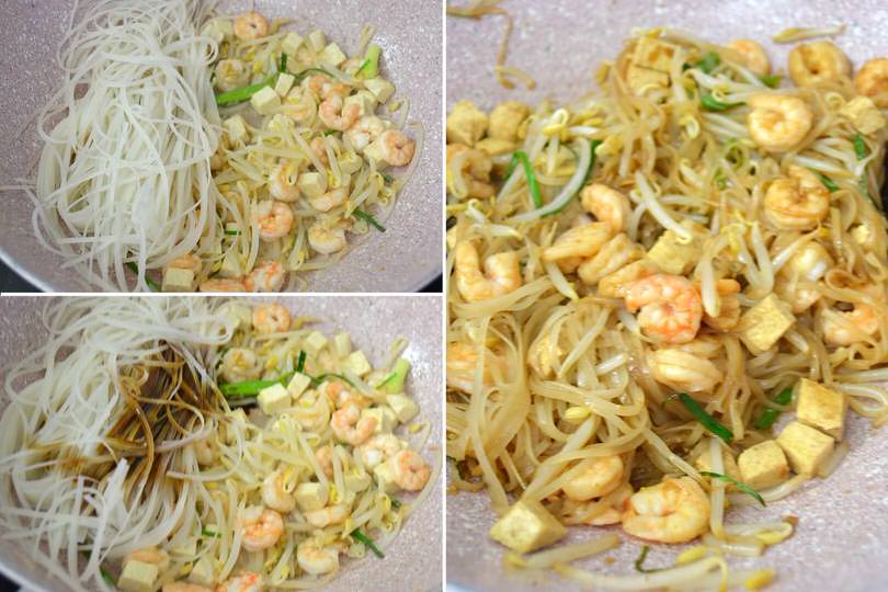 3 aggiungere noodles