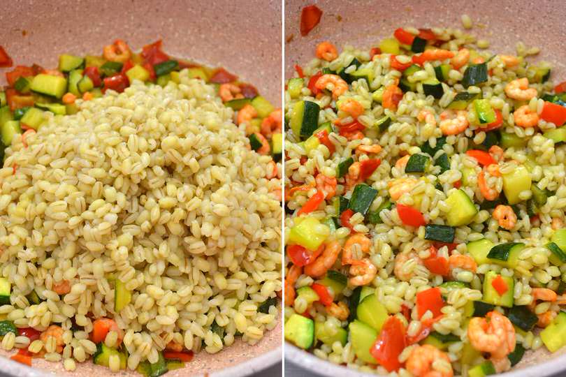 4 aggiungere farro