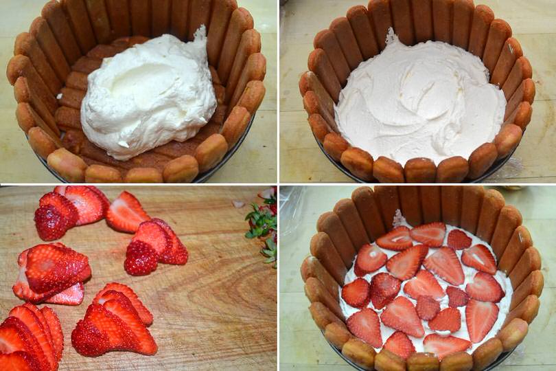 6 aggiungere le fragole