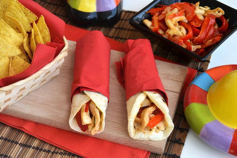 Fajitas di pollo