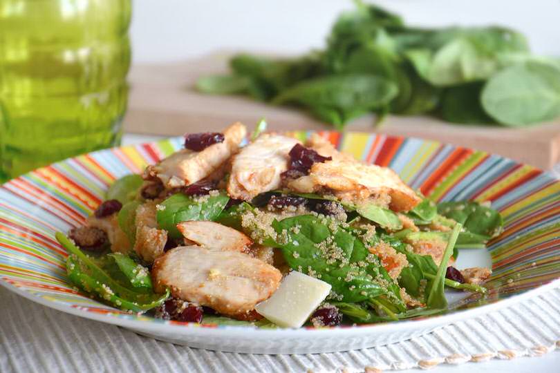 Insalata di pollo e amaranto