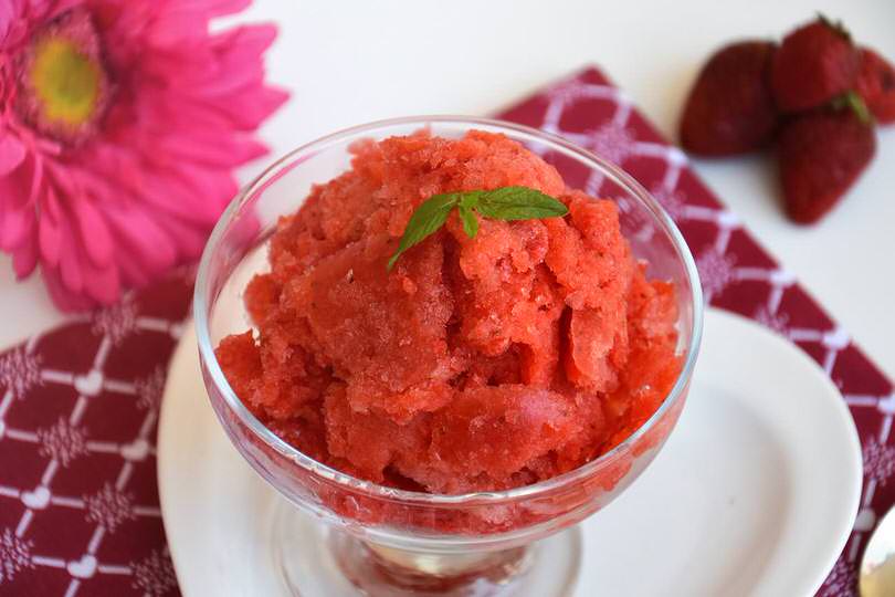 Sorbetto alla fragola