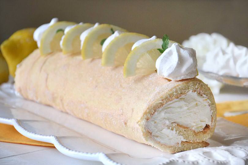 Rotolo agli albumi al limone