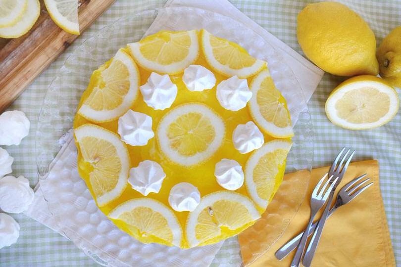 Torta fredda al limone
